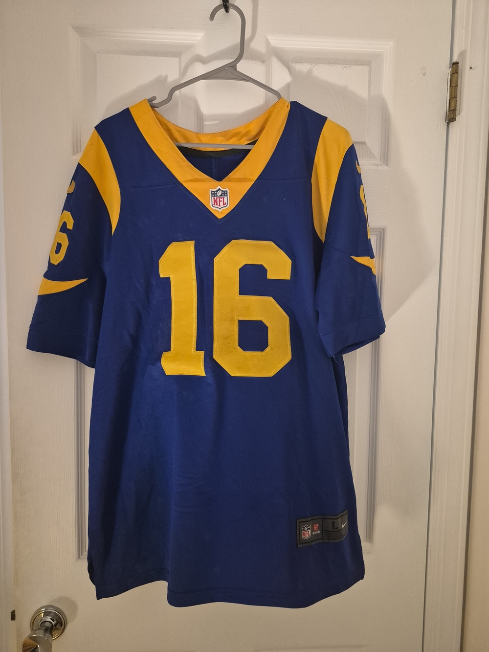 NFL Blue & Yellow Number 16 Football Jersey